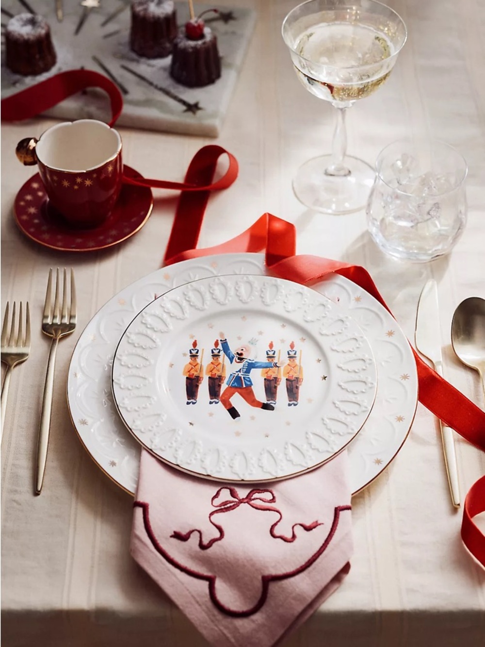 ❤️ New York City Ballet x Anthropologie Dessert Plate - Festive Toy Soldiers